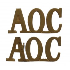 Pair of Army Ordnance Corps (A.O.C.) Shoulder Titles