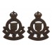 Pair of Royal Army Ordnance Corps (R.A.O.C.) Officer's Service Dress Collar Badges - King's Crown