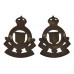 Pair of Royal Army Ordnance Corps (R.A.O.C.) Officer's Service Dress Collar Badges - King's Crown