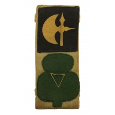 WW2 78th Division 38th Irish Brigade Cloth Combination Formation Signs Epaulette Insignia