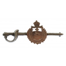 WW1 Lord Strathcona's Horse (Royal Canadians) Sterling Silver Sword Sweetheart Brooch