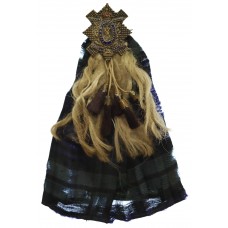 Black Watch (Royal Highlanders) Kilt & Sporran Sweetheart Brooch - King's Crown