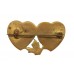 WW2 Royal Electrical & Mechanical Engineers (R.E.M.E.) Mizpah Hearts Sweetheart Brooch