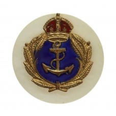 Royal Navy Mother of Pearl Sweetheart Brooch - King's Crown