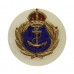 Royal Navy Mother of Pearl Sweetheart Brooch - King's Crown