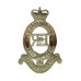 Royal Horse Artillery (R.H.A.) White Metal Cap Badge - Queen's Crown