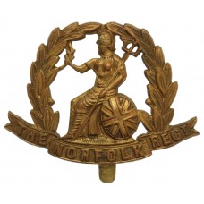 Norfolk Regiment WW1 All Brass Economy Cap Badge