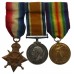 WW1 1914-15 Star Medal Trio - Cpl. R.R. Martin, Royal Field Artillery