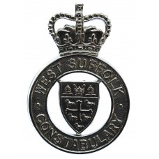 West Suffolk Constabulary Cap Badge - Queen's Crown