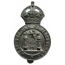 West Suffolk Constabulary Cap Badge - King's Crown