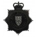 West Suffolk Constabulary Small Star Night Helmet Plate - Queen's Crown