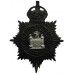 West Suffolk Constabulary Black Helmet Plate - King's Crown