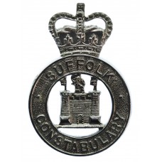 Suffolk Constabulary Cap Badge - Queen's Crown