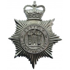 Suffolk Constabulary Helmet Plate - Queen's Crown