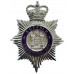 Suffolk Constabulary Enamelled Helmet Plate - Queen's Crown