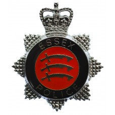 Essex Police Senior Officer's Enamelled Cap Badge - Queen's Crown