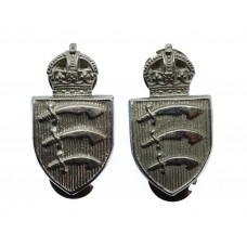 Pair of Essex Constabulary Collar Badges - King's Crown