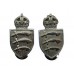 Pair of Essex Constabulary Collar Badges - King's Crown