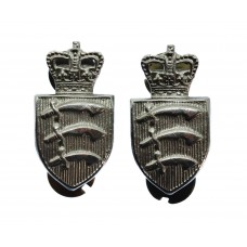 Pair of Essex Constabulary Collar Badges - Queen's Crown