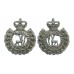 Pair of Berkshire Constabulary Collar Badges - Queen's Crown