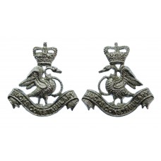 Pair of Buckinghamshire Constabulary Collar Badges - Queen's Crown