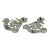 Pair of Buckinghamshire Constabulary Collar Badges - King's Crown