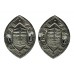 Pair of Bath City Police Collar Badges