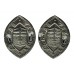 Pair of Bath City Police Collar Badges