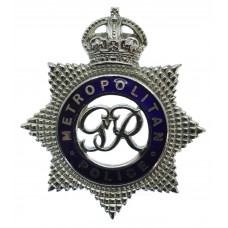 George VI Metropolitan Police Senior Officer's Enamelled Cap Badge 