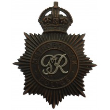 George VI Metropolitan Police Helmet Plate - King's Crown