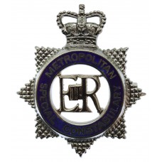 Metropolitan Special Constabulary Senior Officer's Enamelled Cap Badge - King's Crown