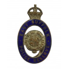 East Suffolk Police Reserve Enamelled Lapel Badge - King's Crown