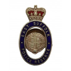 East Suffolk Police Reserve Enamelled Lapel Badge - Queen's Crown