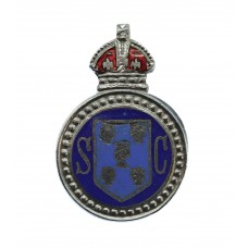 Reading Special Constabulary Enamelled Lapel Badge - King's Crown