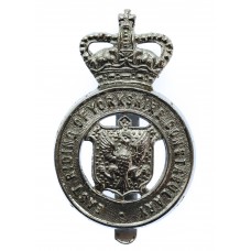 East Riding of Yorkshire Constabulary Cap Badge - Queen's Crown