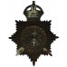 Cardiff City Police Night Helmet Plate - King's Crown