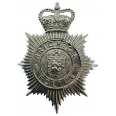 Brighton Borough Police Helmet Plate - Queen's Crown