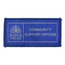 Metropolitan Police Community Support Officer Cloth Patch Badge