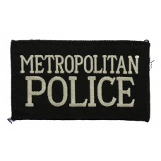 Metropolitan Police Cloth Patch Badge (Black)