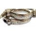 Hiatt Best Warranted Wrought "Darby" Style Police Handcuffs with Key 