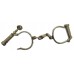 Hiatt Best Warranted Wrought "Darby" Style Police Handcuffs with Key 