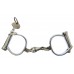 Hiatt Best Warranted Wrought "Darby" Style Police Handcuffs with Key 