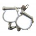 Hiatt Best Warranted Wrought "Darby" Style Police Handcuffs with Key 