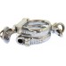 Hiatt Best Warranted Wrought "Darby" Style Police Handcuffs with Key 