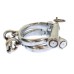 Hiatt Best Warranted Wrought "Darby" Style Police Handcuffs with Key 