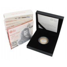 Royal Mint 2019 350th Anniversary of Samuel Pepys' Last Diary Entry £2 Silver Proof Coin 