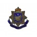 East Surrey Regiment Silver & Enamel Lapel Badge - King's Crown