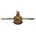 Royal Marines Brass & Enamel Sweetheart Brooch - King's Crown