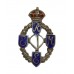 Royal Electrical & Mechanical Engineers Sterling Silver & Enamel Sweetheart Brooch