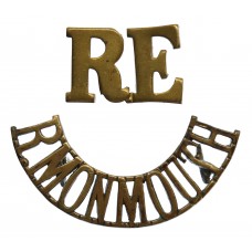 Royal Monmouthshire Royal Engineers (R.E./R.MONMOUTH) Shoulder Title